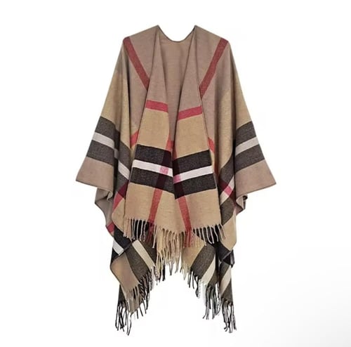 شال الدفء العرقي الأنيق – لمسة عصرية للشتاء وصف ال...