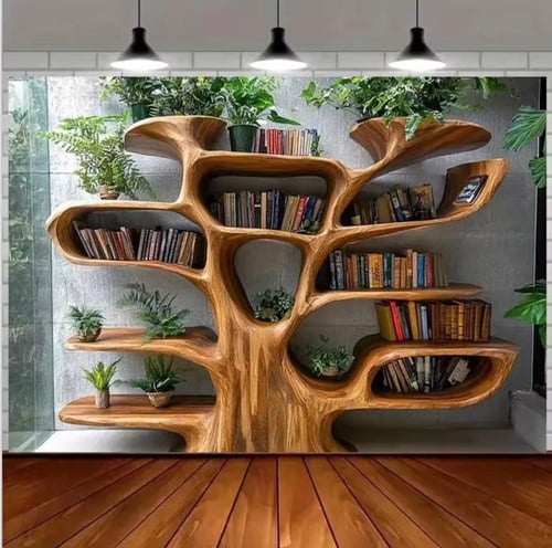 شجرة رف الكتب القماشية – لمسة ديكور عصرية وعملية