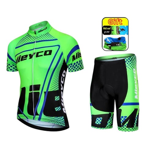 طقم ركوب دراجات رجالي صيفي – جيرسي خفيف وقابل للتن...