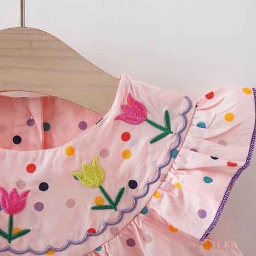 فستان قطني للألطفال