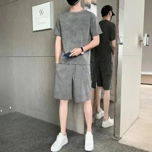 طقم "كول موف" الرجالي – خفّة الحرير الجليدي بأسلوب...