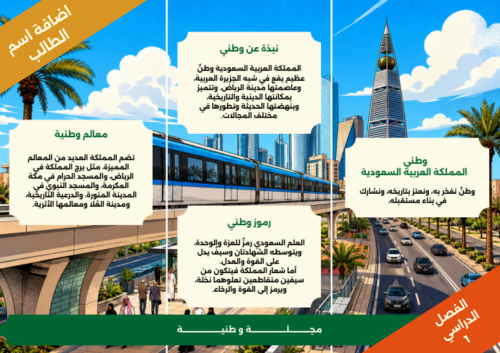 مجله وطنية صفحة 57 - لغتي - ثالث ابتدائي الفصل الد...