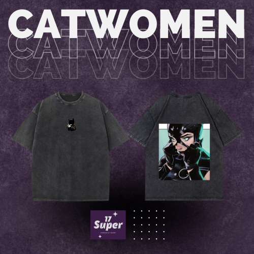Cat Woman washed T-shirt 7