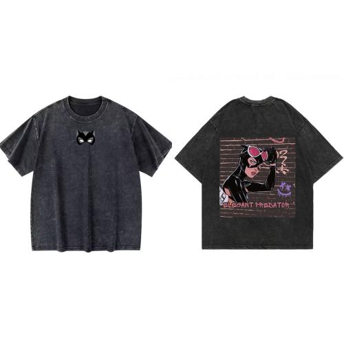 Cat Woman washed T-shirt 6