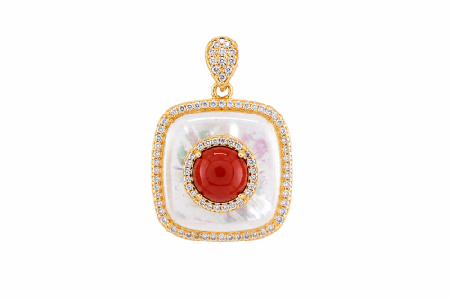 Coral Blossom pendant