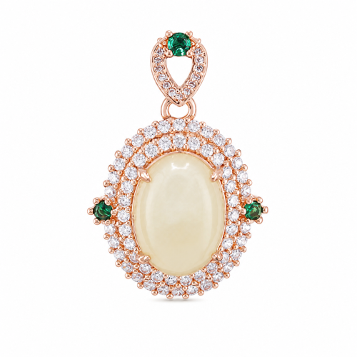 Classic Oval Gemstone Pendant