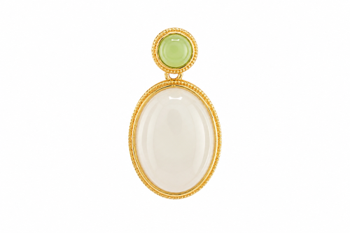 Dual Jade Elegance Pendant