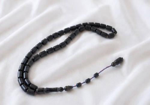 Luxury black agate prayer beads