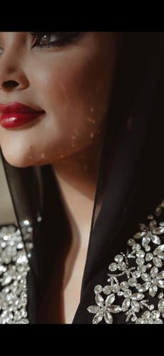 عباية كيب ملكي كريب ايطالي راقي مع تطريز يدوي بالف...
