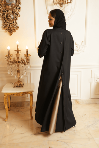 عباية كريب صالونه مع حليا من التقاة الفرنسي موديل...