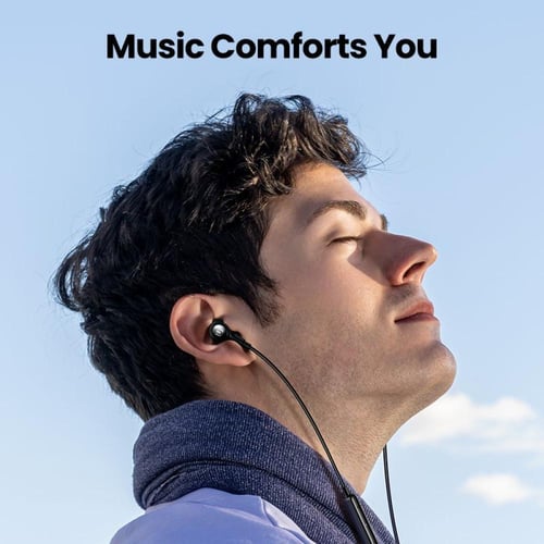 يوجرين سماعة أذن سلكية مع مايكرفون مدمج بوصلة USB-...