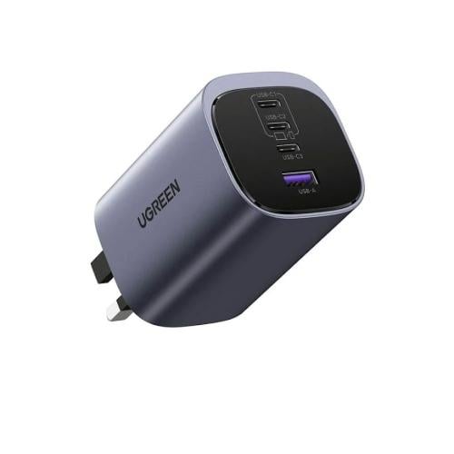 يوجرين شاحن جداري نيكسود S بتقنية GaN بثلاث منافذ...