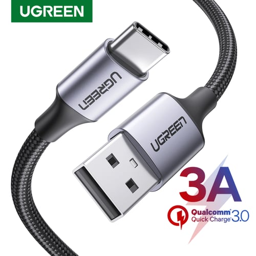 يوجرين كيبل شاحن من USB إلى USB-C مضفر بطول 1م - أ...