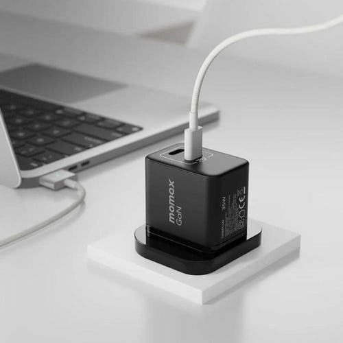 موماكس شاحن جداري ميني بتقنية الجان سريع الشحن بمف...