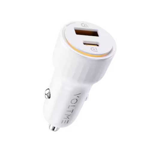 فولتمي شاحن سيارة كازو بمنفذ USB-C ومنفذ USB وبقوة...