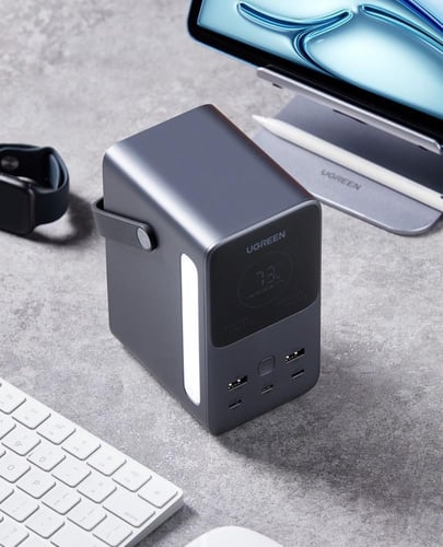 يوجرين بطارية متنقلة بـ 3 منافذ USB-C ومنفذين USB...