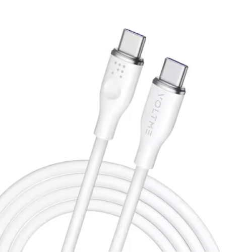 فولتمي كيبل شاحن ربل من USB-C إلى USB-C بطول 2 م و...