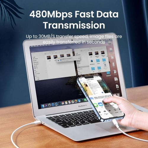 يوجرين كيبل شاحن USB إلى آيفون بطول 1 م - أبيض