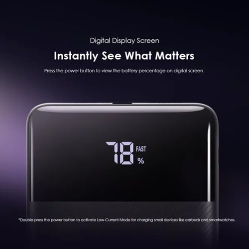 أورايمو شاحن متنقل توست بايت بمنفذ USB-C ومنفذين U...