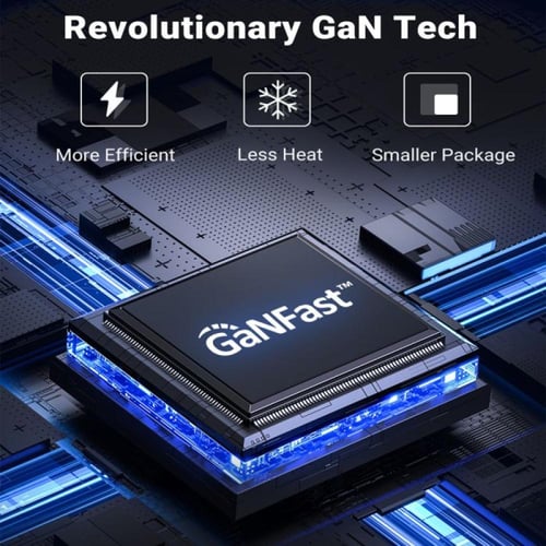يوجرين شاحن جداري بمنفذين PD وبمنفذ USB بتقنية GaN...