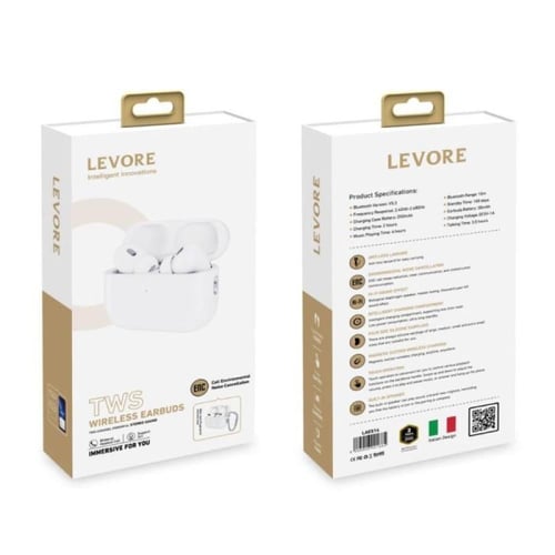 ليفوري سماعة اذن لاسلكية اير بلس 3 برو - أبيض