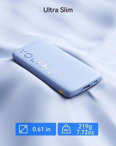 فولتمي بطارية متنقلة هايبركور بمنفذ USB-C ومنفذ US...