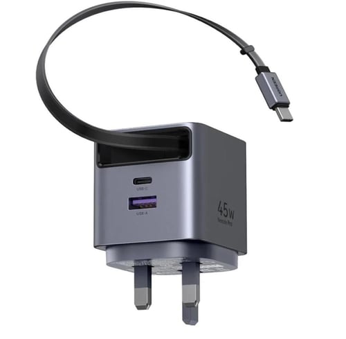 يوجرين شاحن جداري Nexode Pro بقوة 45 واط مع كابل U...