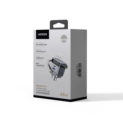 يوجرين شاحن جداري Nexode Pro بقوة 45 واط مع كابل U...