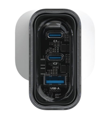 موماكس شاحن جداري Charge Flow بمنفذين USB-C بتقنية...