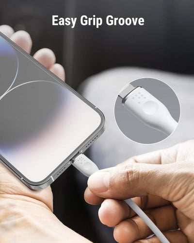 فولتمي كيبل شاحن ربل USB-C إلى آيفون بطول 1.2 م وب...