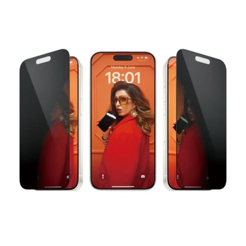 بانزر جلاس حماية شاشة ايفون 15 - شاشة كاملة حفظ ال...