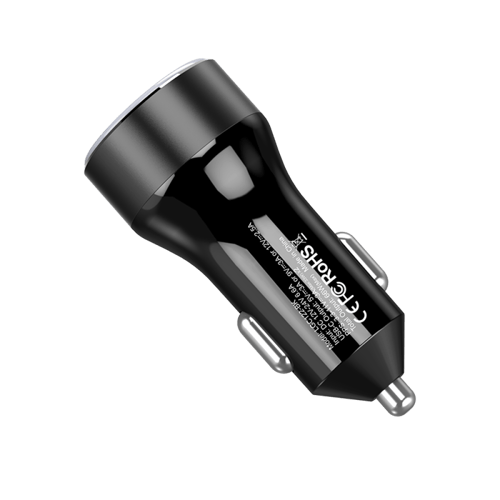 ليفوري شاحن سيارة 66 واط منفذين USB-C PD - أسود