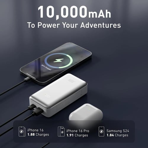 جودا بطارية متنقلة بسعة 10000 ملي امبير بقوة 30W ب...
