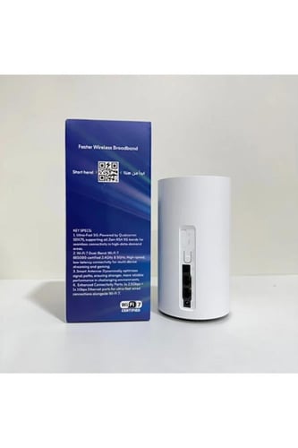 زين راوتر الجيل الخامس Wi-Fi 7 بمعالج Qualcomm SDX...