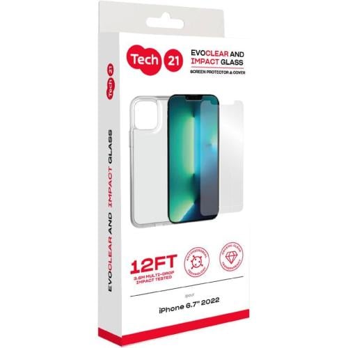 تك 21 بكج حماية شفاف ايفون 14 بلس 2 في 1