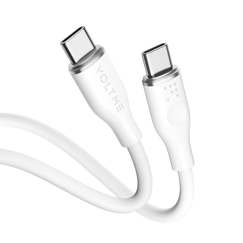 فولتمي كيبل شاحن ربل من USB-C إلى USB-C بطول 2 م و...