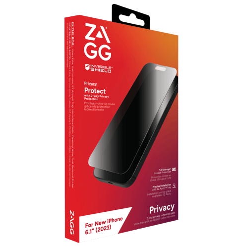 حامي شاشة مع ميزة الخصوصية ايفون 15 من انفزيبل شيل...