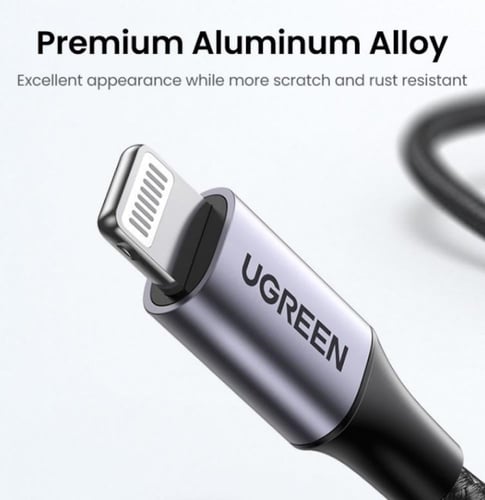 يوجرين كيبل شحن نايلون مظفر USB-C إلى آيفون بطول 1...