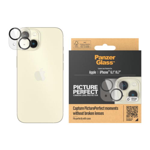 بانزر جلاس حماية كاميرا بكتشر بيرفكت ايفون 15 و اي...