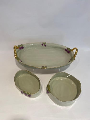 صينيه سيراميك موف بيضاوي