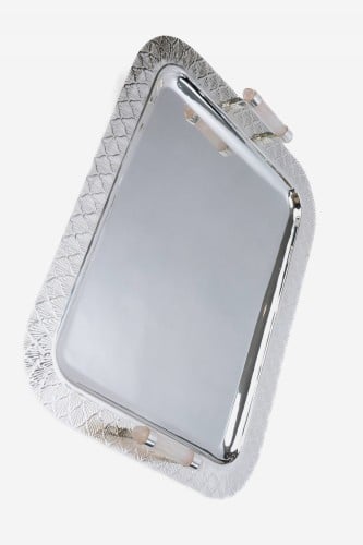 صينية اللوتس نحاس مسكه ماربل