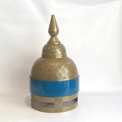 سخان طعام نحاسي-أزرق - كوليكشن مغربي