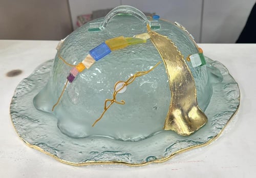 صينيه بغطاء زجاج مموج PARCELONA