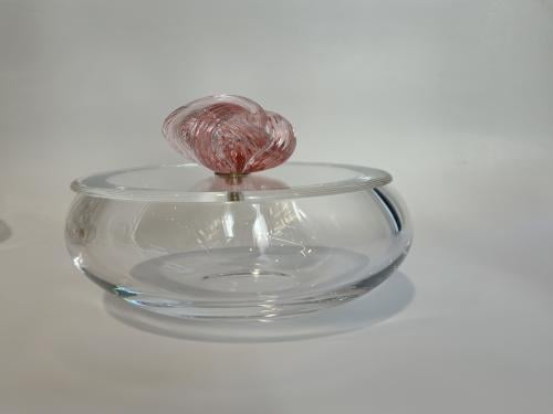 بونبونيره زجاج كريستالي مسكه وردي