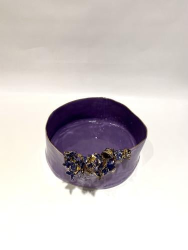 طبق بورسلين بنفسجي - كبير