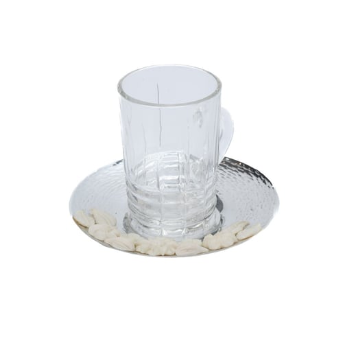 عدد 12 بيالة شاي ورد ابيض ريزن