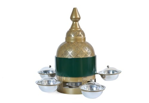 سخان شوربه وفول _كوليكشن مغربي _أخضر ذهبي