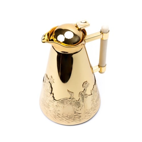 ترمس ذهبي مسكه بيضاء _كوليكشن فلامينقو