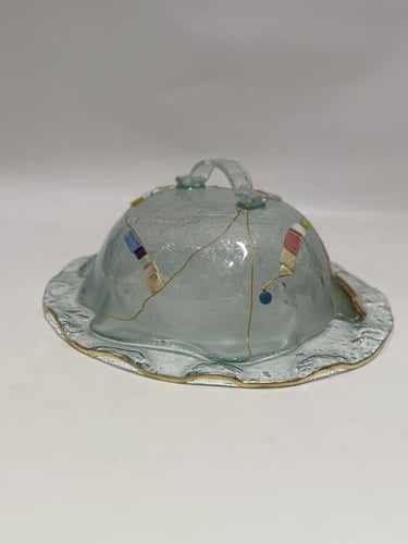 صينيه بغطاء زجاج مموج PARCELONA