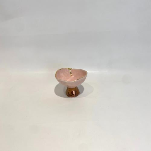 فازه سيراميك وردي / ميني